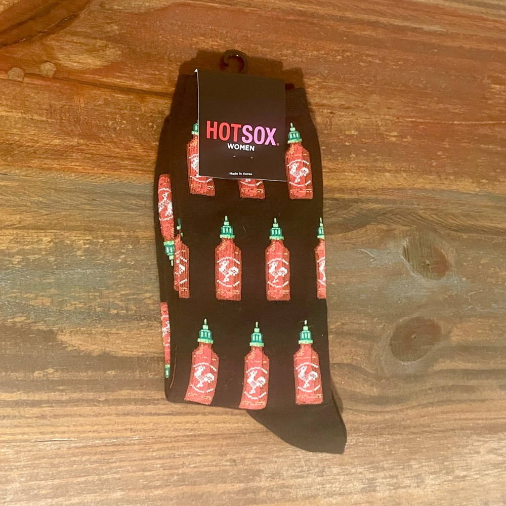 Hot Sox Novelty Hot Sauce Socks Ladies Size 9-11